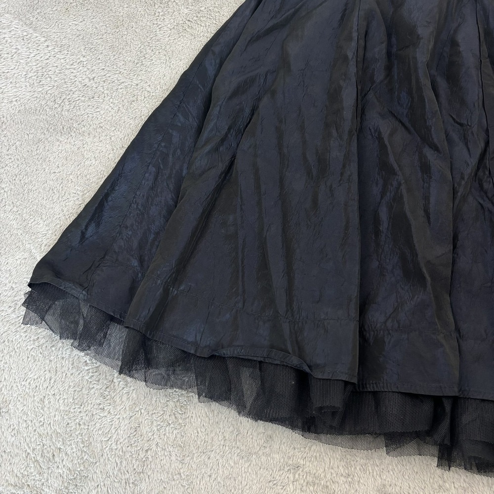 Monkey Wear Skirt Girls 16 Dark Blue Iridescent Tulle Fairy Grunge Festival Rave - Picture 3 of 12